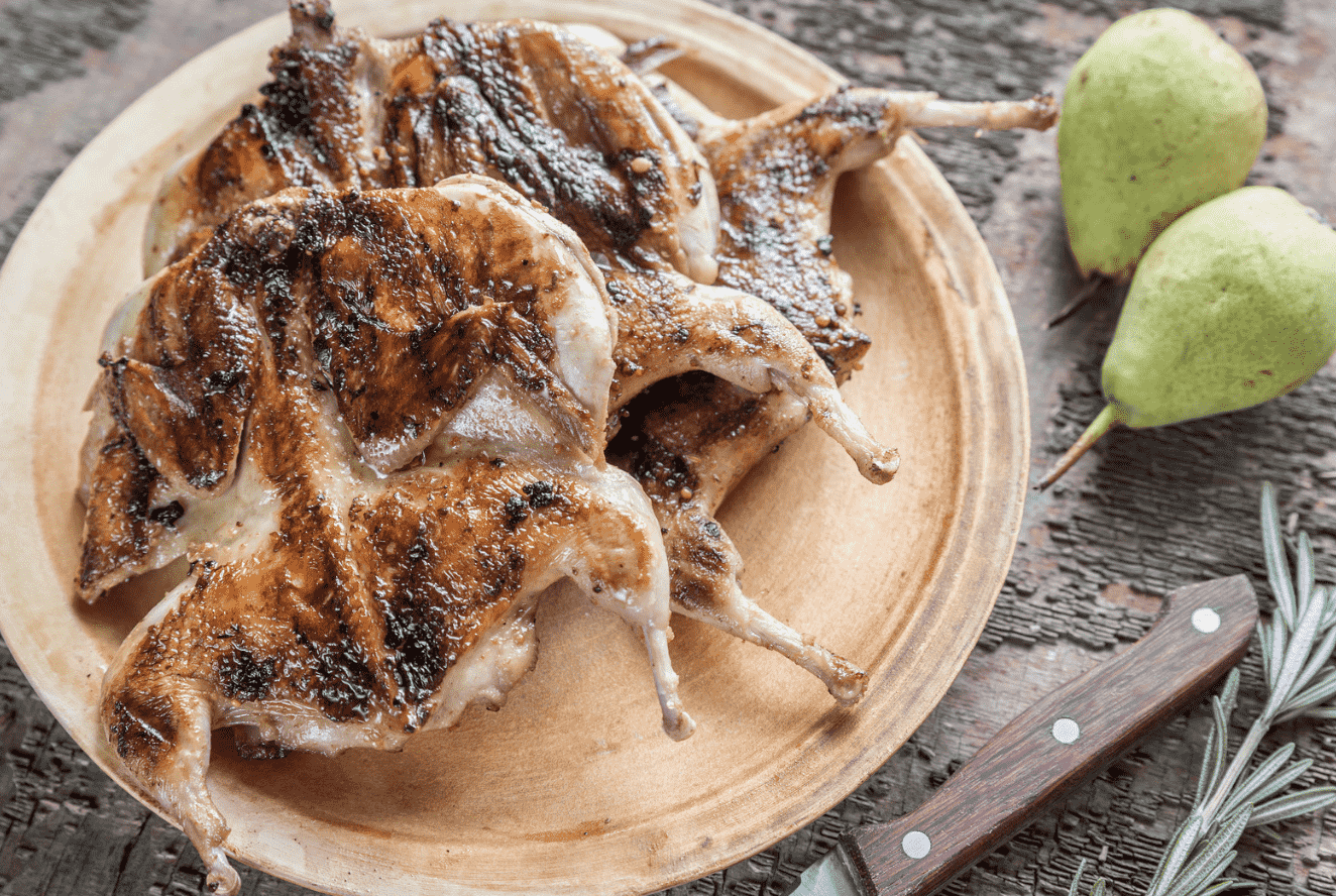 Grilled Butterflied Quail